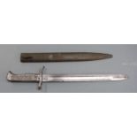 German 88/98 pattern Ersatz all steel version of the 98/05 bayonet with, 29.5cm fullered blade and