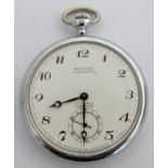 British Railways Midland region Montine keyless winding open faced pocket watch with subsidiary