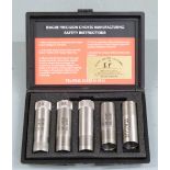 A set of five Teague Browning Invector Plus shotgun chokes, in fitted box.