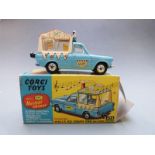 Corgi Toys diecast model Musical Wall's Ice Cream Van on Ford Thames with pale blue body, white