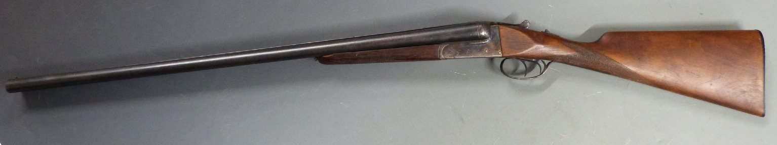 Essex 12 bore side by side shotgun with engraved locks, trigger guard underside and top plate, - Image 4 of 7