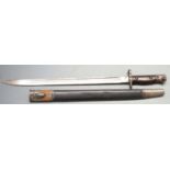 British 1907 pattern sword bayonet, with cleaning hole in pommel, Wilkinson maker, with some clear