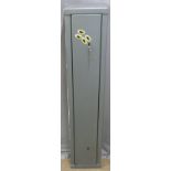 Metal gun safe/ cabinet 25x23x127cm.