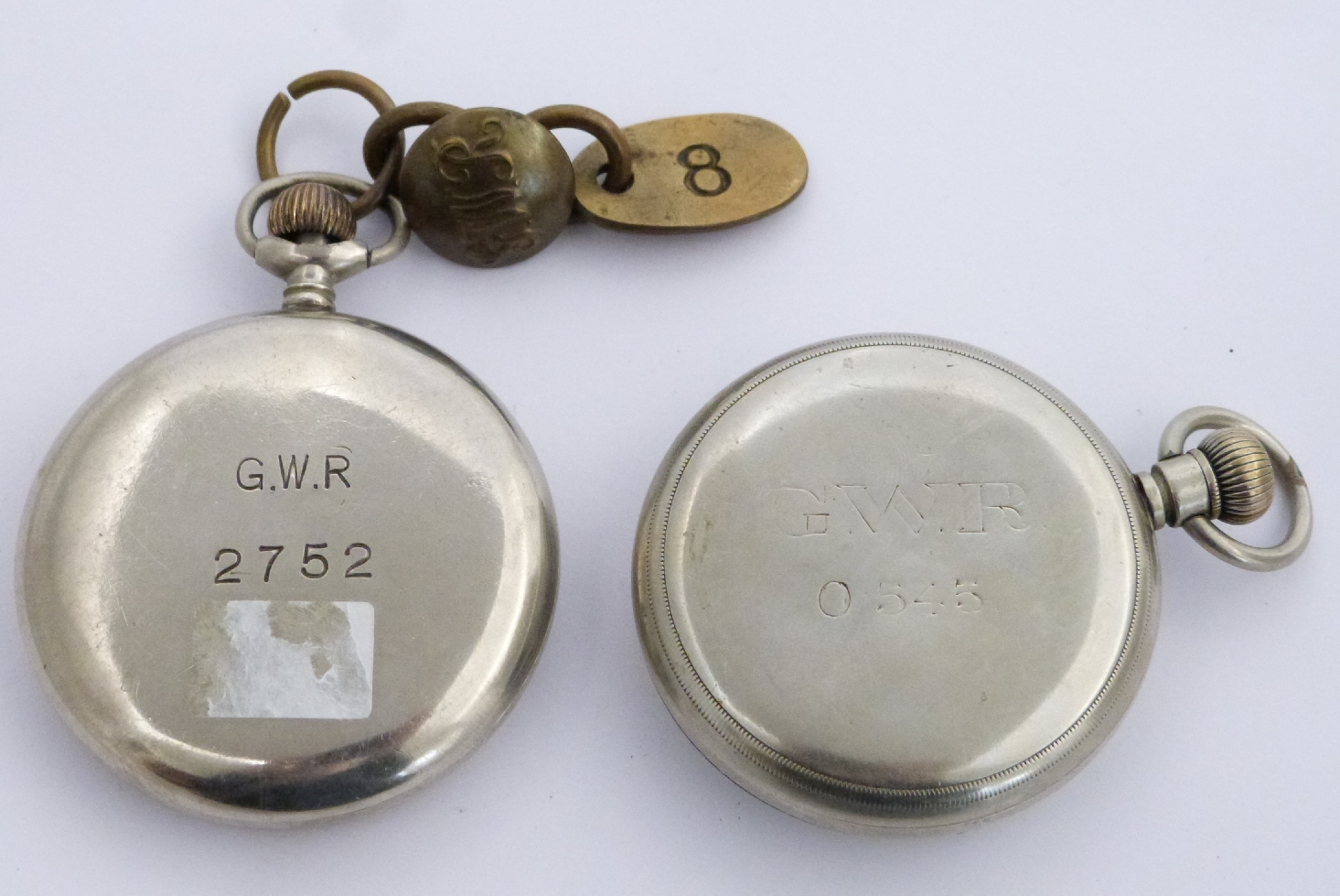 Two Great Western Railway Limit keyless winding open faced pocket watches, both with inset - Image 2 of 2