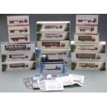 Eighteen Atlas Editions Eddie Stobart 1:76 scale diecast model vehicles, all in original boxes.