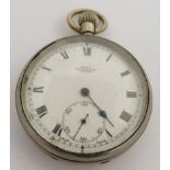 British Railways Southern region Keys standard lever keyless winding open faced pocket watch with