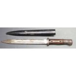 German 84/98 pattern sawback bayonet with flashguard, Gottlieb Hammesfahr Solingen Foche to ricasso,