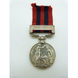 India Service Medal 1854 with clasp for Burma 1887-89 named to 2758 Pte C H Milsom, 2nd Battalion