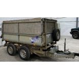 2011 Ifor Williams TT85G  8ft x 5ft hydraulic twin axle electric tipping trailer with remote, to