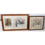 Two British Army WWI framed honourable discharge certificates for 37351 Private Horace Kirby,