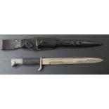 German KS98 pattern bayonet with Puma maker's mark to ricasso, 26cm fullered blade, scabbard and