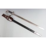 British 1879 pattern Artillery sawback bayonet with some clear stamps to ricasso and blade, 66cm