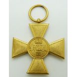 German WWI Long Service Medal 25 years, with fitted box