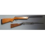 Two air rifles BSA Meteor .22 with semi-pistol grip serial number TE72425 and Diana Model 15.177