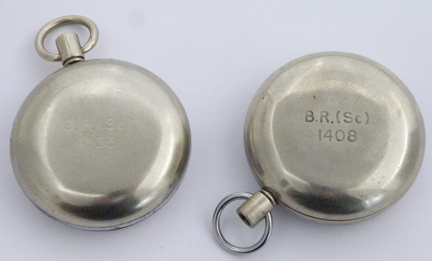 Two British Railways Scottish region Record keyless winding open faced pocket watches, both with - Image 2 of 2