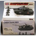 Polistil 1:50 scale diecast model Chieftain MK3 tank, CA. 102, in original box.