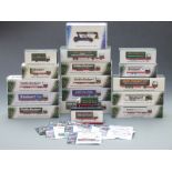 Seventeen Atlas Editions Eddie Stobart 1:76 scale diecast model vehicles, all in original boxes.