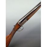 Webley & Scott 700 Series 12 bore side by side ejector shotgun with named and engraved locks,