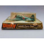 Dinky Toys diecast model A6M5 Zero-Zen aeroplane, 739, in original bubble packed box.