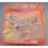 Tri-ang Cox Frog model Tomahawk Desert Fighter with petrol engine, in original box.
