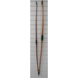 Two yew longbows