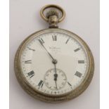 British Railways Southern region Waltham keyless winding open faced pocket watch with subsidiary