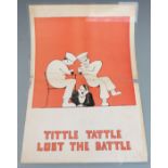 'Tittle Tattle Lost The Battle' WWII laminated poster