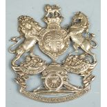 Victorian British Army helmet plate for the 2nd Cumberland Artillery Volunteers