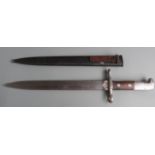 Swiss 1918 pattern Schmidt Rubin bayonet, Waffenfabrik Neuhausen to ricasso, 576962 to crosspiece,