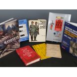 Eight books of military interest including The Thin Red Line, Bayonets of the First World War and