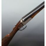 Robert S Garden 12 bore side by side ejector shotgun with named and engraved locks, engraved trigger