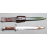 Romanian 1893 pattern Mannlicher bayonet, OE over WG to ricasso, 2656 to crosspiece, 25cm fullered