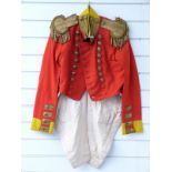 British Army coatee style jacket with regimental buttons for Norfolk Regiment