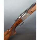 Hilton Gun Co Century 12 bore over and under ejector shotgun with engraved scenes of birds to lock