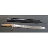 German 1898/05 pattern bayonet early type with part muzzle ring and no flashguard, clear stamps,