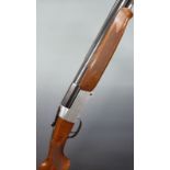 Investarm 12 bore 3" magnum folding over and under shotgun with chequered semi-pistol grip and