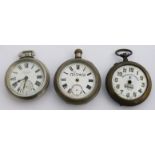 Three railway related pocket watches comprising one Winegarten's Railway Regulator, one Gre