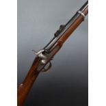 Deane & Son Enfield pattern percussion hammer action rifle with lock engraved 'Deane & Son 30 King