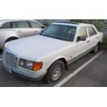 1984 Mercedes 280SE, with 2.8 litre petrol engine, last MOTd 2012, No V5, to be sold without