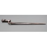 British Brown Bess socket bayonet with 4" (10cm) socket and 40cm blade