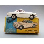 Corgi Toys diecast model The "Saint's" Car Volvo P1800 with white body and red interior, 258, in