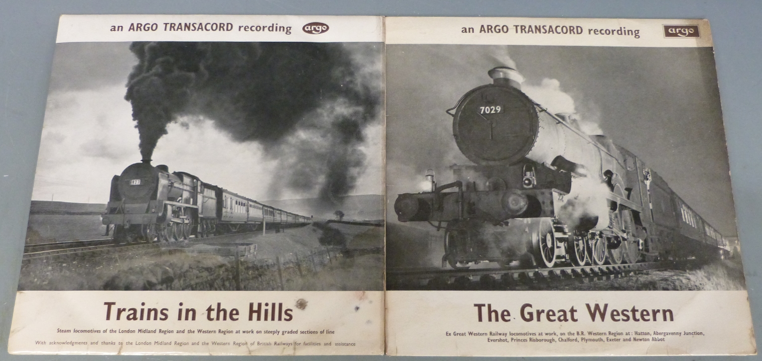 Six Argo records of steam locomotives to include Trains in the Hills, The Great Western, On the - Image 2 of 5