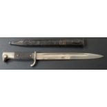 German KS98 pattern bayonet with Tiger Solingen maker's mark to ricasso, 25cm fullered blade and