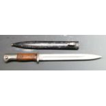 German 84/98 pattern bayonet, Gottlieb Hammesfahr Solingen Foche to ricasso with 25cm fullered blade