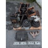 Quantity of 2.5 litre Riley mechanical spares including engine block, gearbox, cylinder head,