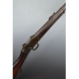 Enfield 1887 Mk IV .577/ 450 Martini Henry service rifle with lock stamped indistinctly with crown