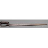 East India Company sword/socket bayonet, double slotted, with fullered 56cm blade