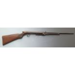 BSA Lincoln Jeffries style .177 tap action under lever air rifle with chequered semi-pistol grip and