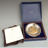 Winston Churchill Centenary Trust silver plate, limited edition number 836
