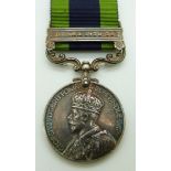 British Army India General Service Medal 1909 with clasp for Burma 1930-32, named to 1666659 Pte A C